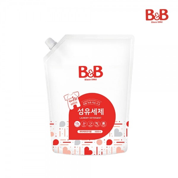 메디앙스 공식몰 아이맘,비앤비 섬유세제(베이비파우더) 1500ml(캡리필)