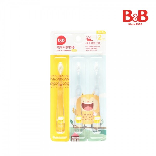 메디앙스 공식몰 아이맘,비앤비 유아칫솔 2단계(3개입)+에코키즈치약(라즈베리)SET