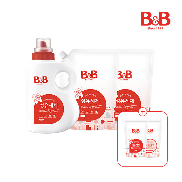 메디앙스 공식몰 아이맘,[3+2] 비앤비 섬유세제1500ml용기형+1500ml리필x2개+1600ml 사은품증정