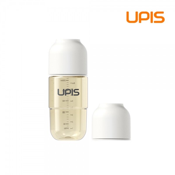메디앙스 공식몰 아이맘,유피스 PPSU 젖병 260ml 화이트 (젖병+젖꼭지)