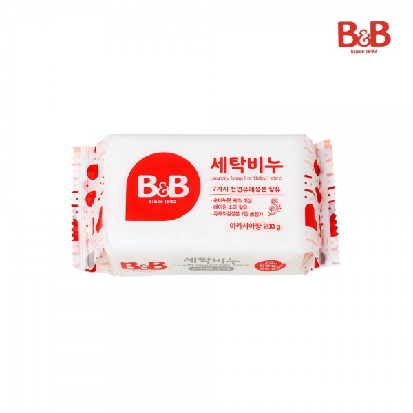 메디앙스 공식몰 아이맘,비앤비 세탁비누(아카시아) 200gX5 10개입