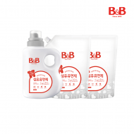비앤비 섬유유연제(베르가못) 1500ml(용기)+섬유유연제 1500ml(리필)X2개
