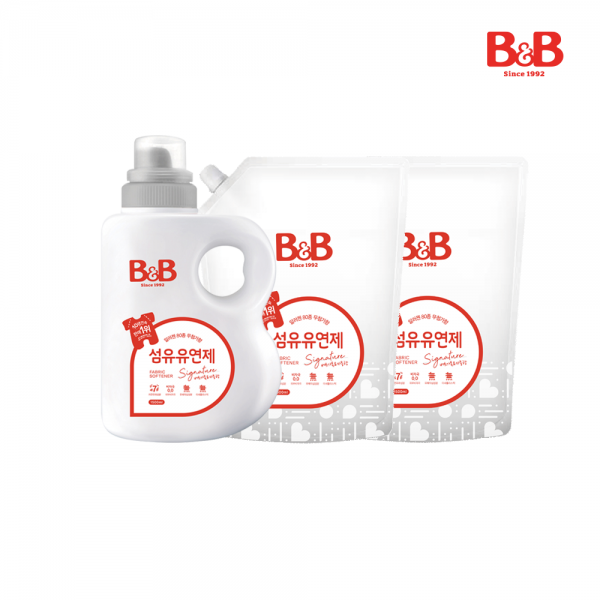 메디앙스 공식몰 아이맘,비앤비 섬유유연제(베르가못) 1500ml(용기)+섬유유연제 1500ml(리필)X2개