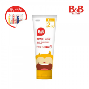 [칫솔사은품증정] 비앤비 RE베이비치약(겔타입)딸기60g