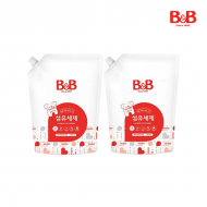 비앤비 유아 세탁 섬유세제 베이비파우더 1500ml 리필형 2개