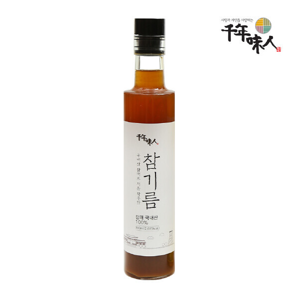 메디앙스 공식몰 아이맘,[천년미인] 100% 국내산 참깨 저온착유 참기름 180ml