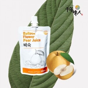 [천년미인] 배도라지즙 국내산 원료 배숙 100mlx12포 선물용 선물세